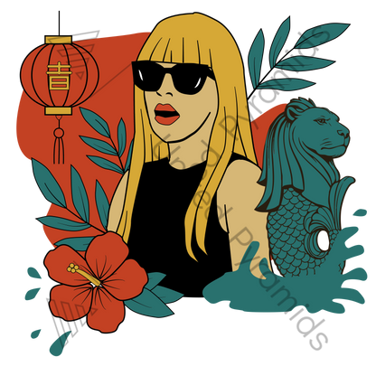 Glamour in Paradise Tattoo - Lady Gaga in SG Limited Edition